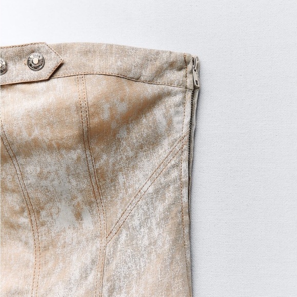 Zara NWT PRINTED LINEN BLEND JUMPSUIT - Picture 12 of 15